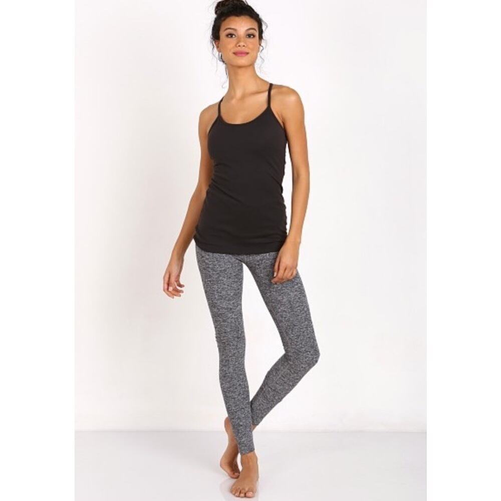 Beyond Yoga Women Leggings Sz S Black/white Space Dye High Rise 24" Inseam NEW